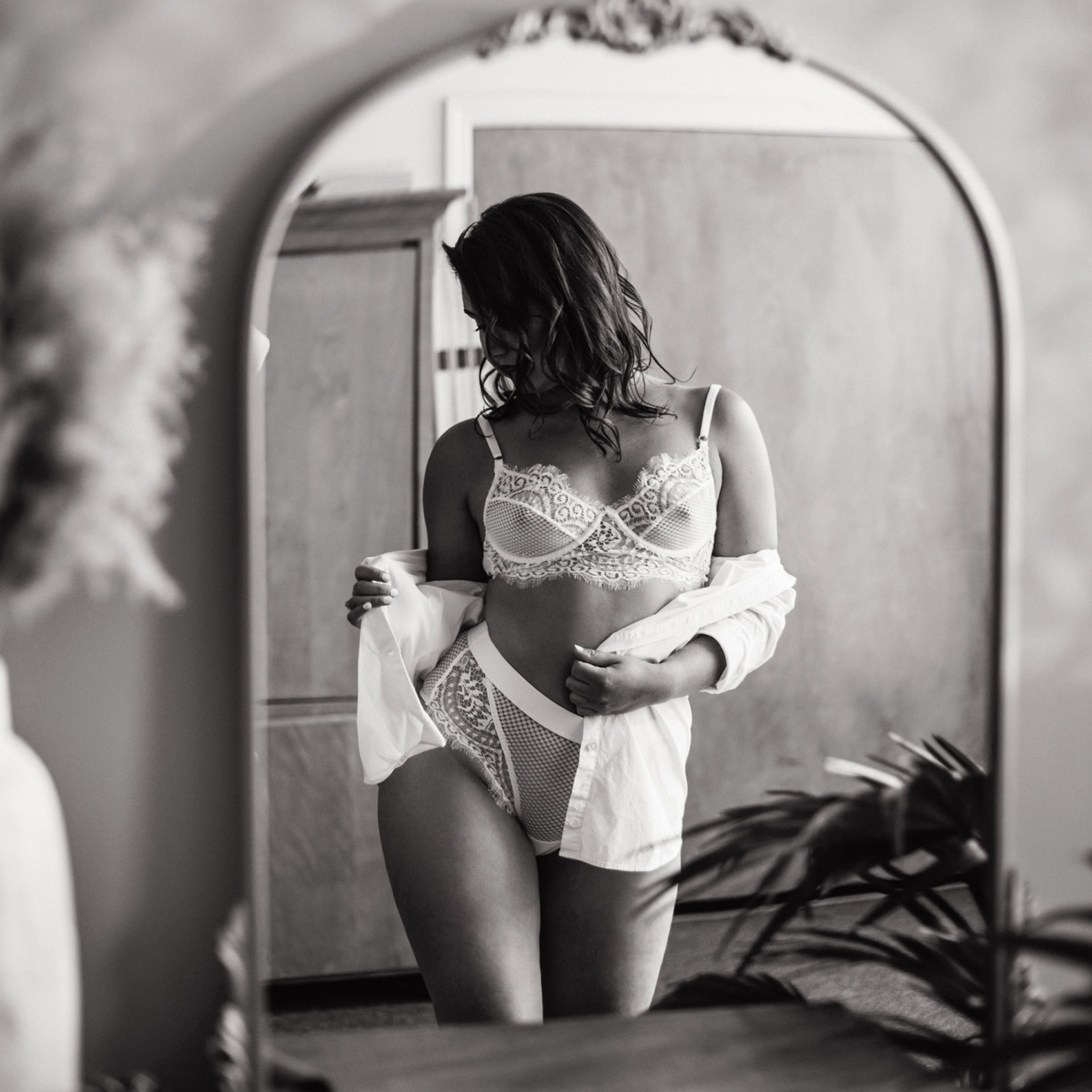 Black and White Boudoir Photography